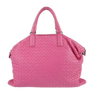 Pre-owned Bottega Veneta Intrecciato Pink Intrecciato Handbag Shopping Bag Shoulder Bag Tote Bag ()