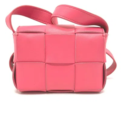 Pre-owned Bottega Veneta Pink Leather Shoulder Bag ()