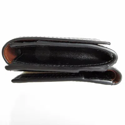 Pre-owned Burberry Beige Black Pvc Wallet (bi-fold) () In Beige, Black