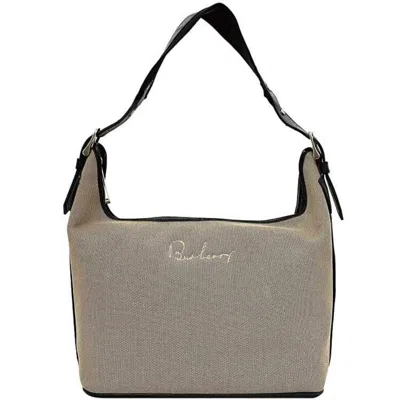 Pre-owned Burberry Black Canvas Shoulder Bag ()