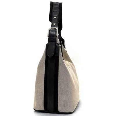 Pre-owned Burberry Black Canvas Shoulder Bag ()