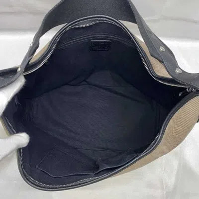 Pre-owned Burberry Black Canvas Shoulder Bag ()