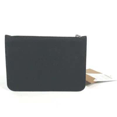 Pre-owned Burberry Black White Canvas Coin Purse/coin Case () In Black, White