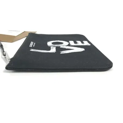 Pre-owned Burberry Black White Canvas Coin Purse/coin Case () In Black, White
