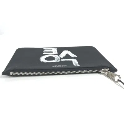 Pre-owned Burberry Black White Canvas Coin Purse/coin Case () In Black, White