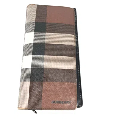 Pre-owned Burberry Brown Other Long Wallet (bi-fold) ()