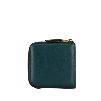 Pre-owned Burberry Dark Green Leather Wallet (bi-fold) ()