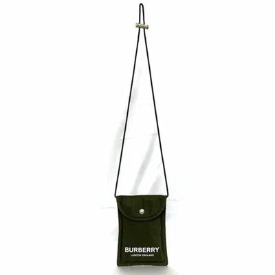 Pre-owned Burberry Khaki Nylon Shoulder Bag ()