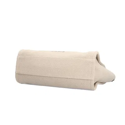 Pre-owned Chanel Beige Canvas Leather Tote Bag ()