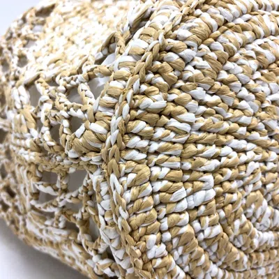 Pre-owned Chanel Beige Raffia Pouch Tote Bag ()