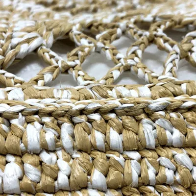 Pre-owned Chanel Beige Raffia Pouch Tote Bag ()