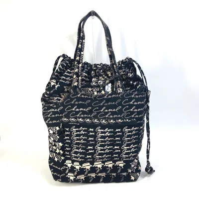 Pre-owned Chanel Black Cloth Tote Bag ()