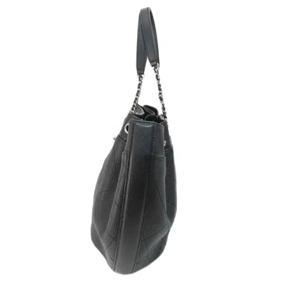 Pre-owned Chanel Black Leather Tote Bag ()