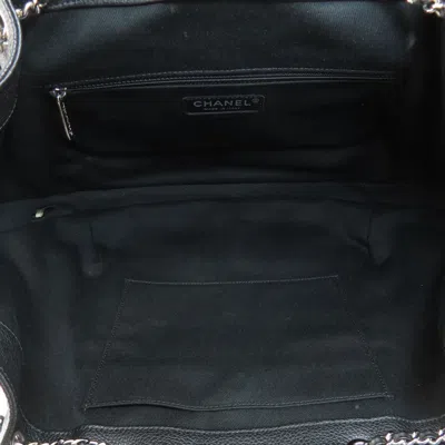Pre-owned Chanel Black Leather Tote Bag ()