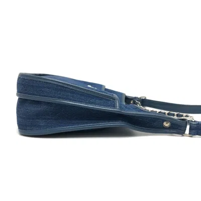 Pre-owned Chanel Blue Denim Shoulder Bag ()