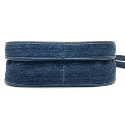 Pre-owned Chanel Blue Denim Shoulder Bag ()