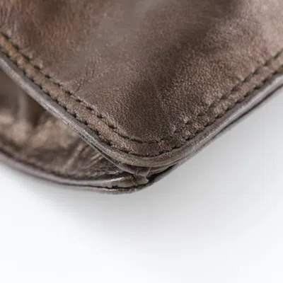 Pre-owned Chanel Bronze Leather Shoulder Bag ()