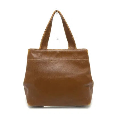 Pre-owned Chanel Brown Leather Tote Bag ()