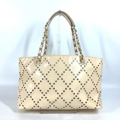 Pre-owned Chanel Ivory Shoulder Bag Tote Bag ()