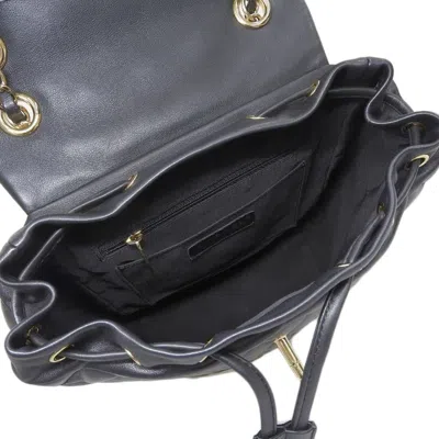 Pre-owned Chanel Matelasse Black Leather Backpack ()