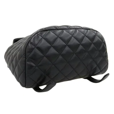 Pre-owned Chanel Matelasse Black Leather Backpack ()