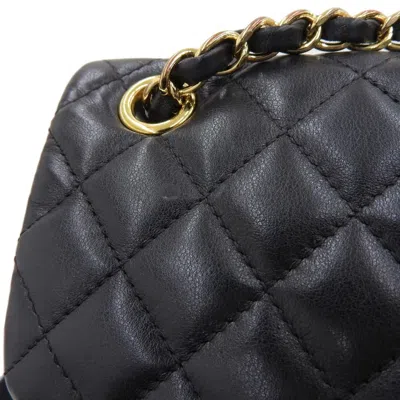 Pre-owned Chanel Matelasse Black Leather Backpack ()