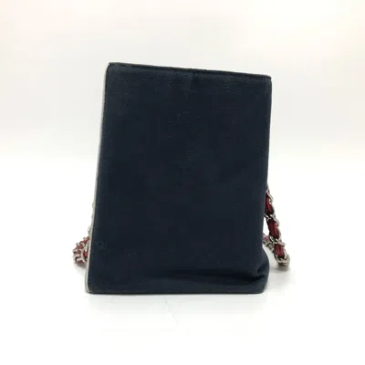 Pre-owned Chanel Navy Cloth Tote Bag ()