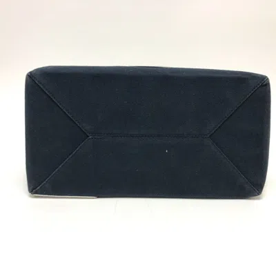 Pre-owned Chanel Navy Cloth Tote Bag ()
