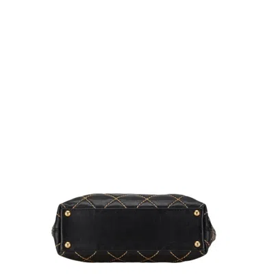 Pre-owned Chanel Navy Leather Shoulder Bag Tote Bag ()