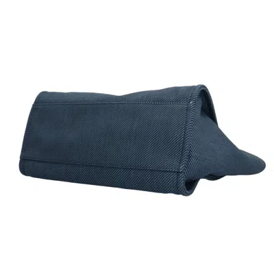 Pre-owned Chanel Navy Straw Shoulder Bag ()