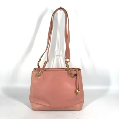 Pre-owned Chanel Pink Leather Shoulder Bag Tote Bag ()