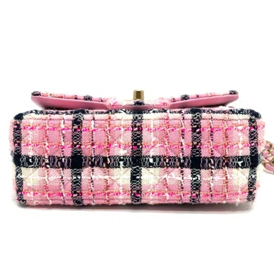 Pre-owned Chanel Pink Tweed Shoulder Bag ()