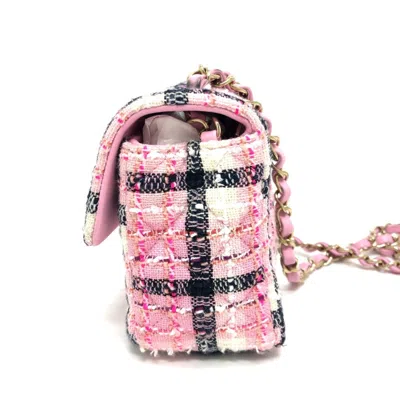 Pre-owned Chanel Pink Tweed Shoulder Bag ()