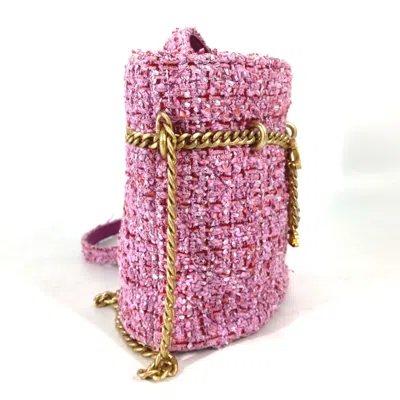 Pre-owned Chanel Pink Tweed Shoulder Bag ()