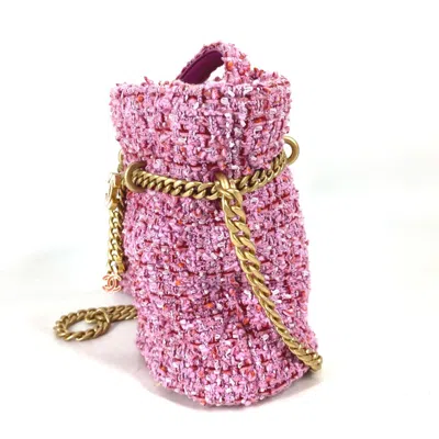 Pre-owned Chanel Pink Tweed Shoulder Bag ()