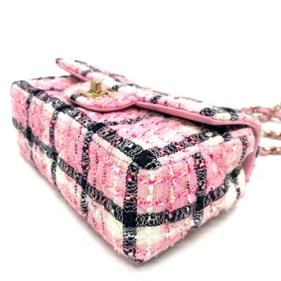 Pre-owned Chanel Pink Tweed Shoulder Bag ()