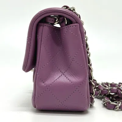 Pre-owned Chanel Purple Leather Shoulder Bag ()
