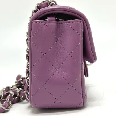 Pre-owned Chanel Purple Leather Shoulder Bag ()