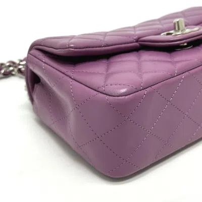 Pre-owned Chanel Purple Leather Shoulder Bag ()