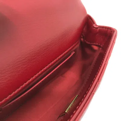 Pre-owned Chanel Red Color Leather Shoulder Bag ()
