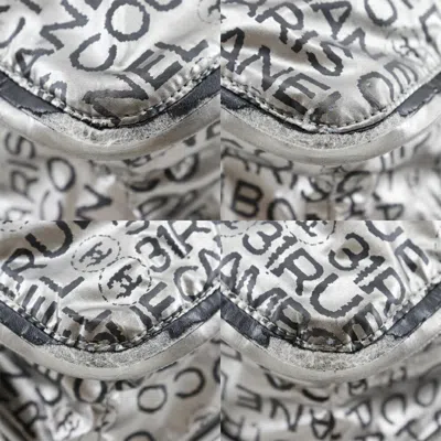Pre-owned Chanel Silver Nylon Tote Bag ()