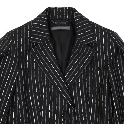 Alberta Ferretti Wool Jacket With Striped Pattern