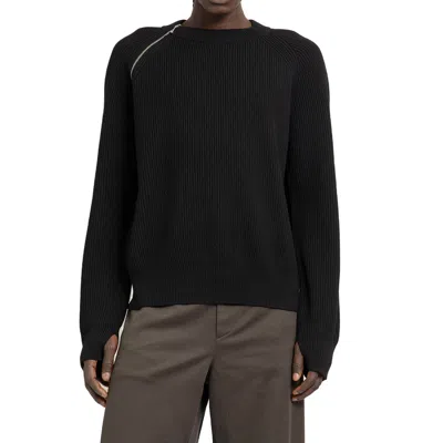 Burberry Wool Pullover With Decorative Zip