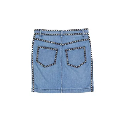 Moschino Couture Couture Cotton Denim Skirt
