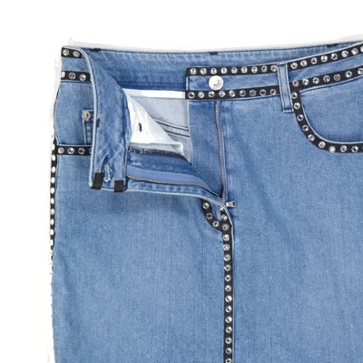 Moschino Couture Couture Cotton Denim Skirt