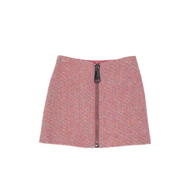 Moschino Textured Wool Mini Skirt
