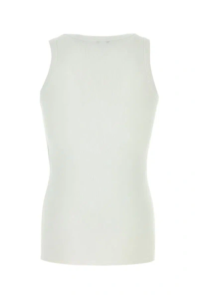 Alexander Mcqueen White Top With Upside Down Skull Embroidery On The Front In Cotton Jersey Man In White