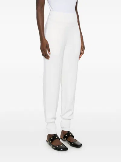 Chloé Wool Knitted Trousers In Multicolor