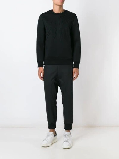 Neil Barrett 'thunder' Sweatshirt In Black