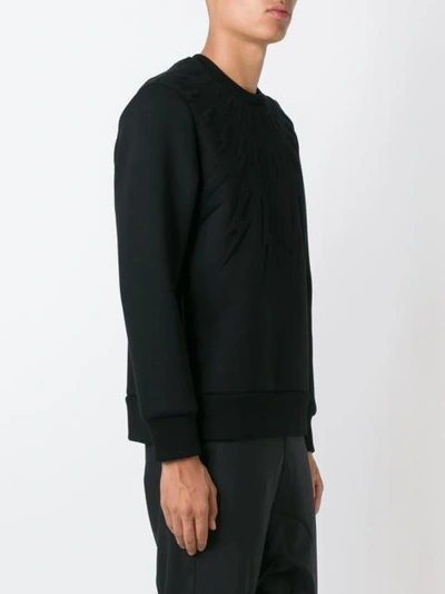 Neil Barrett 'thunder' Sweatshirt In Black